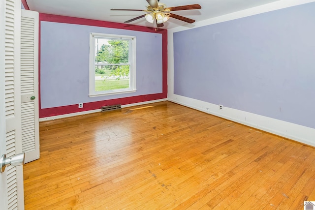 200 Millbrooke Dr, Hopkinsville, KY 42240 - empty room featuring hardwood / wood-style flooring and a ceiling fan
