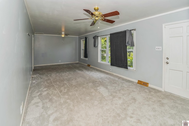 200 Millbrooke Dr, Hopkinsville, KY 42240 - carpeted spare room featuring ceiling fan and ornamental molding
