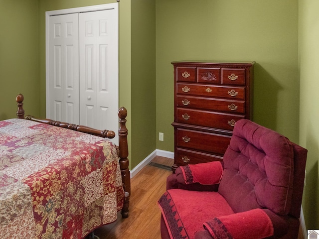 2488 Cypress Trl, New Concord, KY 42076 - bedroom with light wood-style flooring and a closet