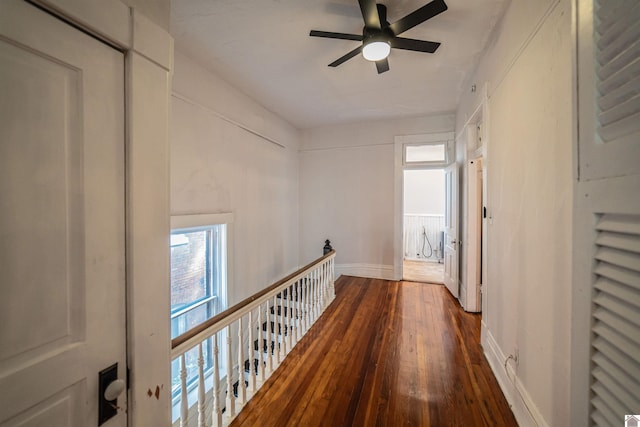326 N 9th, Paducah, KY 42001 - hall with hardwood / wood-style flooring and an upstairs landing