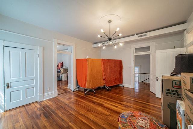 326 N 9th, Paducah, KY 42001 - dining room with a chandelier and wood-type flooring