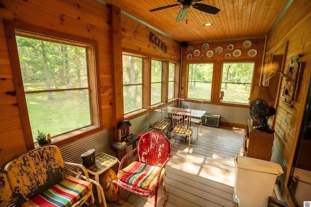 3431 Irvin Cobb Rd, Murray, KY 42071 - sunroom with a ceiling fan