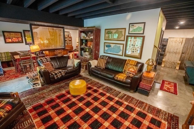 3431 Irvin Cobb Rd, Murray, KY 42071 - living room with concrete flooring