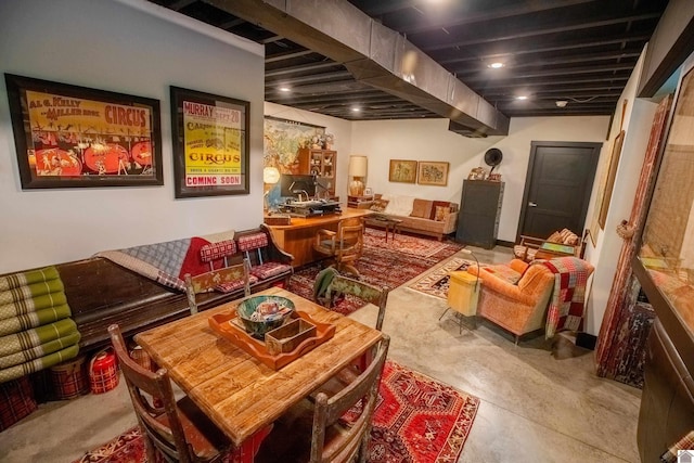 3431 Irvin Cobb Rd, Murray, KY 42071 - interior space with finished concrete floors and an office area