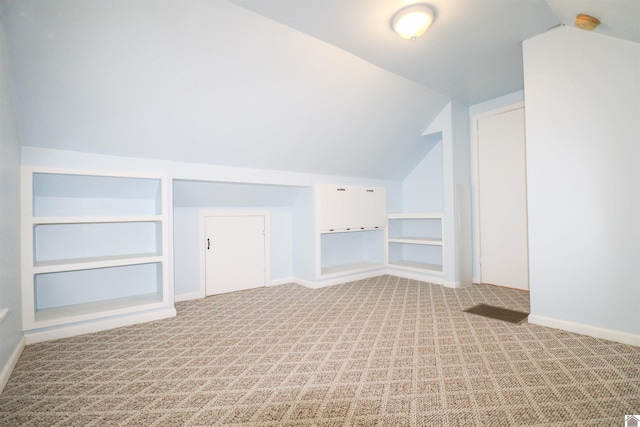 2567 Clay St, Paducah, KY 42001 - bonus room with vaulted ceiling, carpet floors, and built in shelves