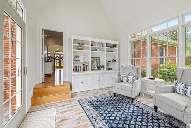130 Camden Way, Paducah, KY 42001 - sunroom / solarium with vaulted ceiling and a chandelier
