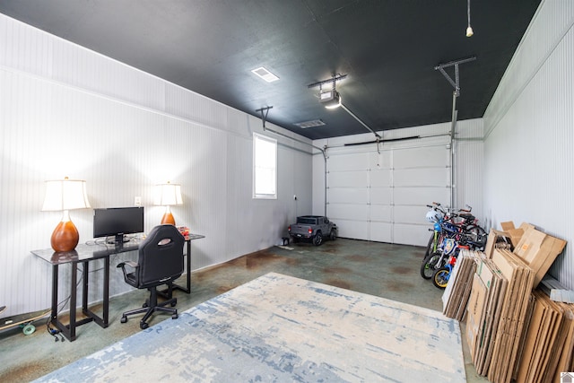 130 Camden Way, Paducah, KY 42001 - garage with a garage door opener and an office area