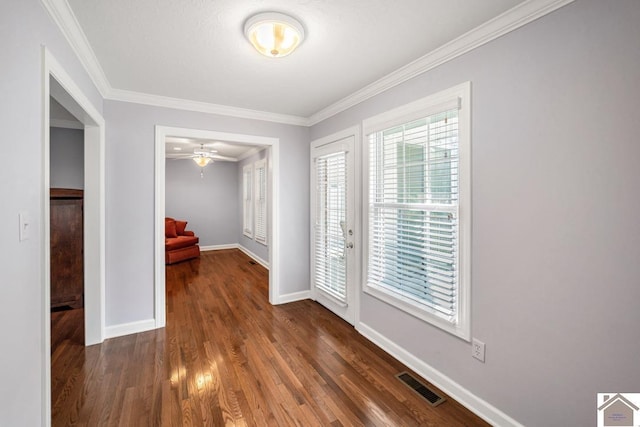 1530 Holt Rd, Paducah, KY 42001 - hall featuring ornamental molding and wood finished floors