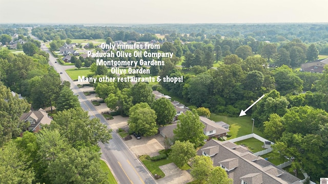 1530 Holt Rd, Paducah, KY 42001 - aerial perspective of suburban area with property boundaries highlighted