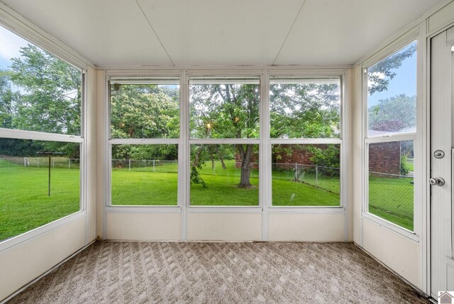 301 Tremont Dr, Hopkinsville, KY 42240 - unfurnished sunroom featuring carpet floors