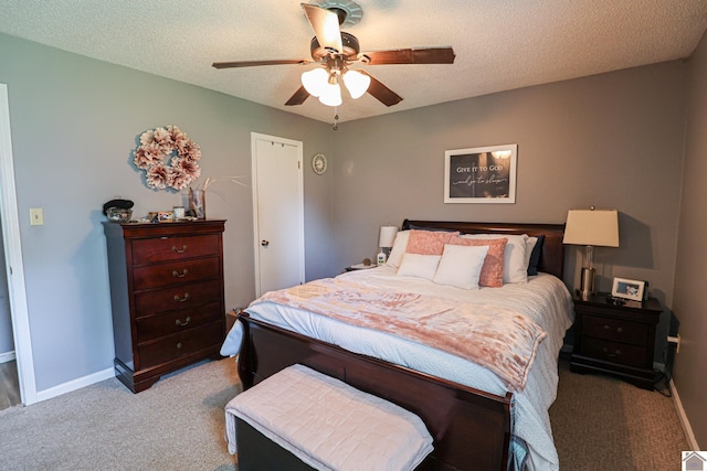 1040 Weda Cir, Mayfield, KY 42066 - carpeted bedroom with ceiling fan and a textured ceiling