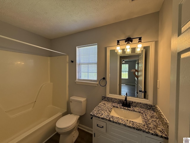 2042 Carneal Ln, Oak Grove, KY 42262 - full bathroom featuring vanity, bathtub / shower combination, and a textured ceiling