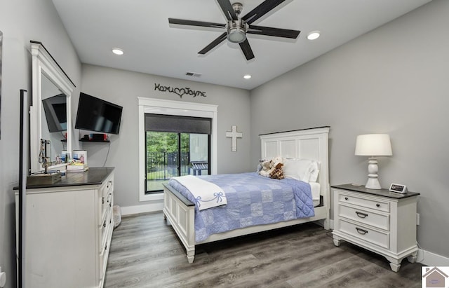 1 Logan Trl, Murray, KY 42071 - bedroom featuring wood finished floors, recessed lighting, and a ceiling fan