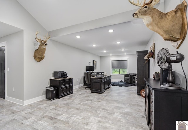1 Logan Trl, Murray, KY 42071 - home office featuring light wood finished floors and recessed lighting