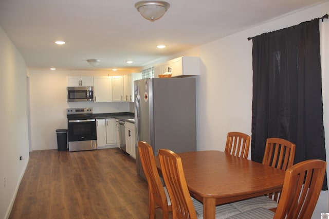 779 State Route 564, Mayfield, KY 42066 - dining area with dark wood-style flooring and recessed lighting