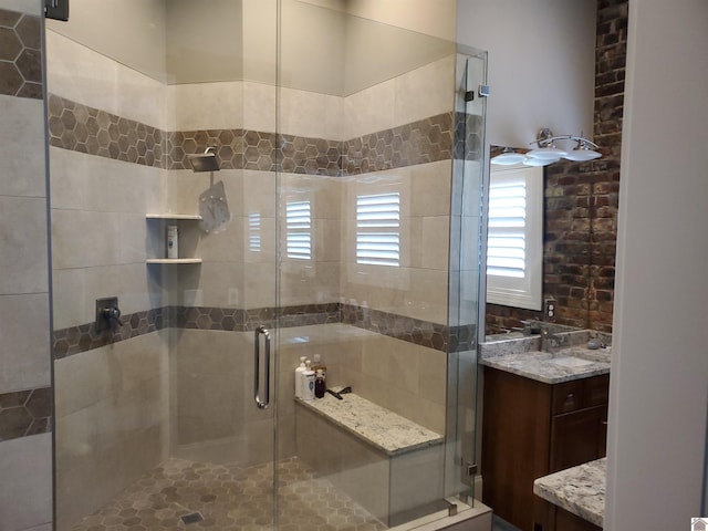 117 N 2nd, Paducah, KY 42001 - full bathroom with a shower stall and vanity