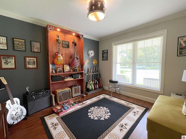 1514 Martin Chapel, Murray, KY 42071 - office featuring wood finished floors and ornamental molding
