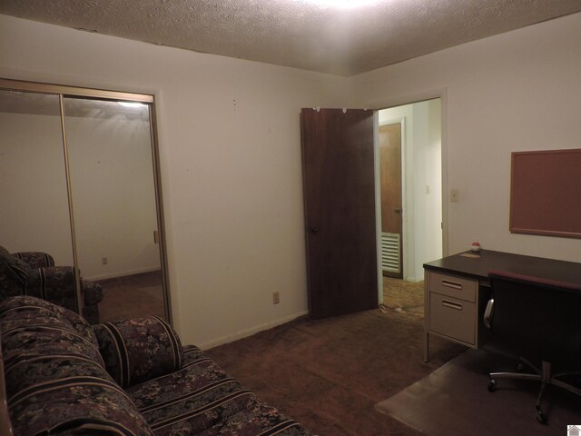 517 Milliken Rd, Paducah, KY 42003 - office with carpet floors and a textured ceiling