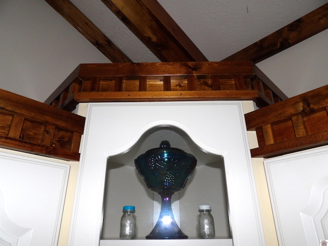 907 State Route 819 N, Kuttawa, KY 42055 - detailed view of beamed ceiling and a textured ceiling