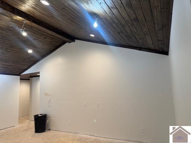 104 Water District Rd, Cadiz, KY 42211 - basement featuring wood ceiling and recessed lighting