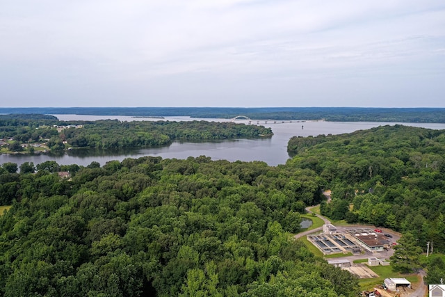 104 Water District Rd, Cadiz, KY 42211 - bird's eye view of a heavily wooded area and a nearby body of water