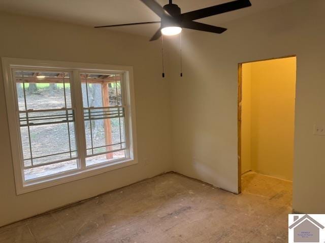 104 Water District Rd, Cadiz, KY 42211 - spare room with a ceiling fan
