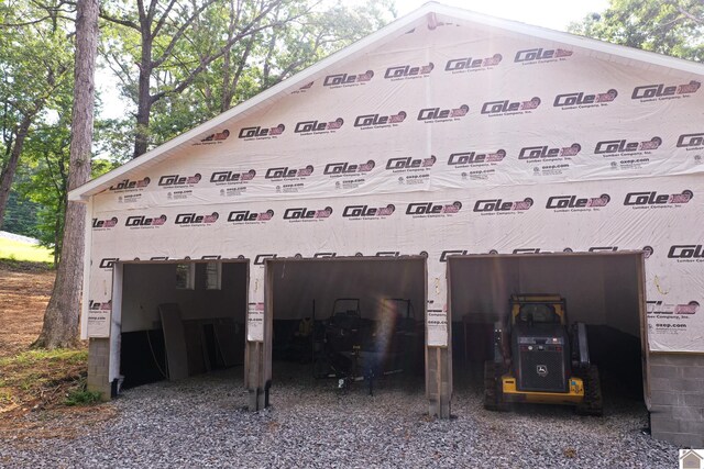 104 Water District Rd, Cadiz, KY 42211 - view of side of property with a garage