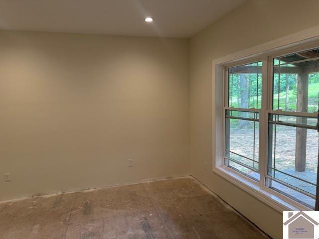 104 Water District Rd, Cadiz, KY 42211 - spare room featuring baseboards and recessed lighting