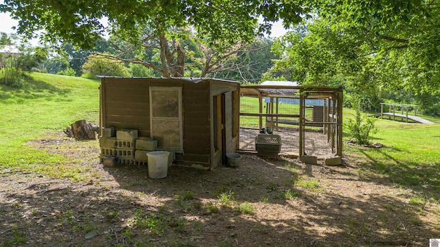 353 Creswell Rd, Princeton, KY 42445 - view of poultry coop with a lawn