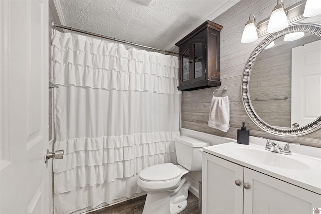 1333 Fairway Cir, Mayfield, KY 42066 - full bathroom with vanity, a textured ceiling, and wood finished floors