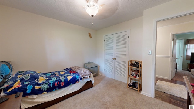 152 State Route 94 W, Sedalia, KY 42079 - carpeted bedroom featuring a closet and a ceiling fan