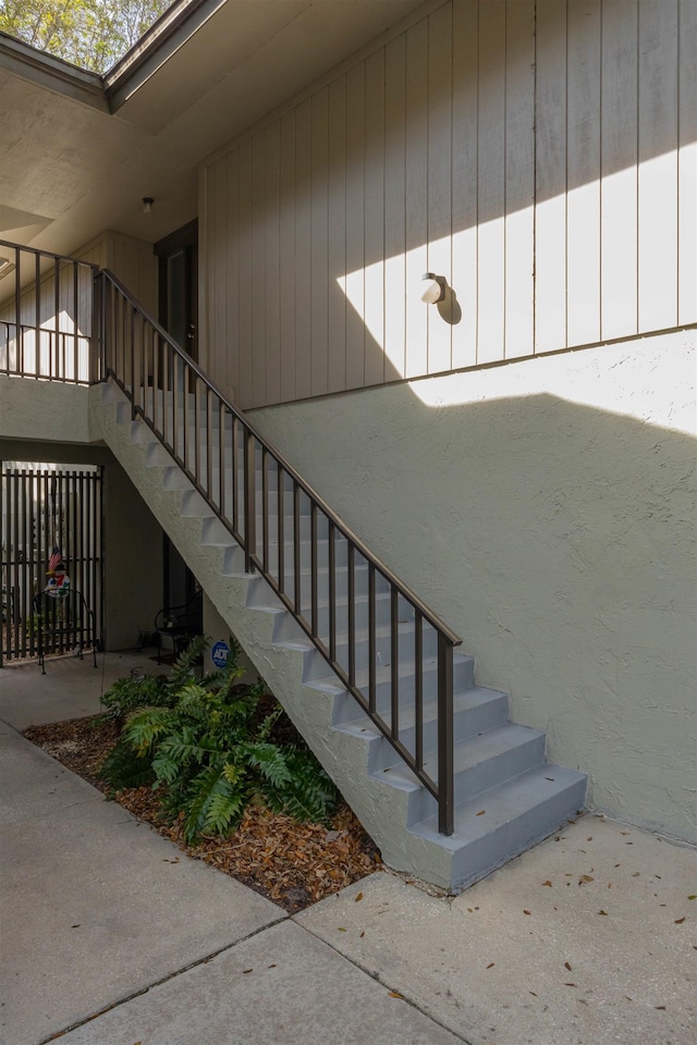 view of stairway