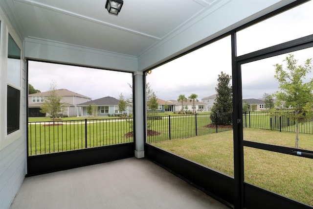 view of sunroom / solarium