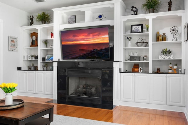 living room featuring hardwood / wood-style flooring