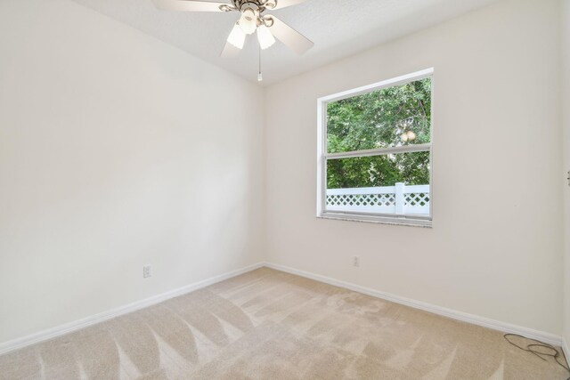 581 Boxwood Pl, Saint Augustine, FL 32086 - unfurnished room featuring light colored carpet and ceiling fan