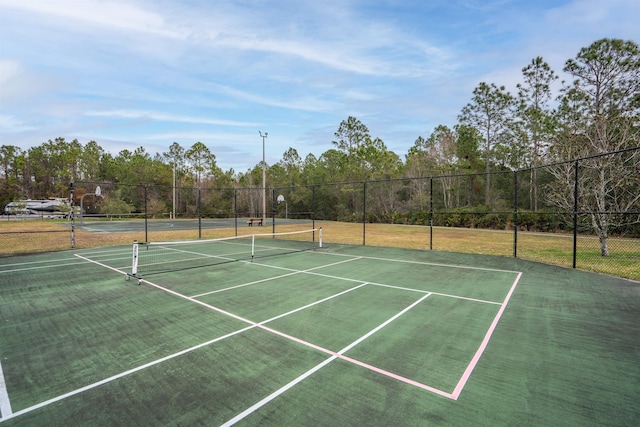 view of sport court