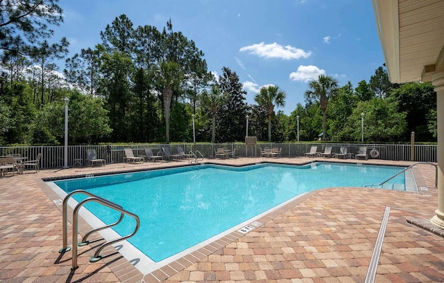 view of pool with a patio area