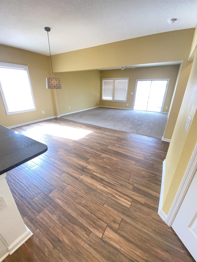 interior space featuring dark wood-type flooring