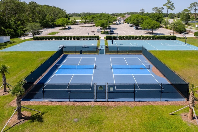 view of tennis court
