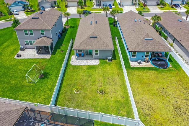 aerial view of residential area