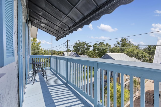 view of balcony