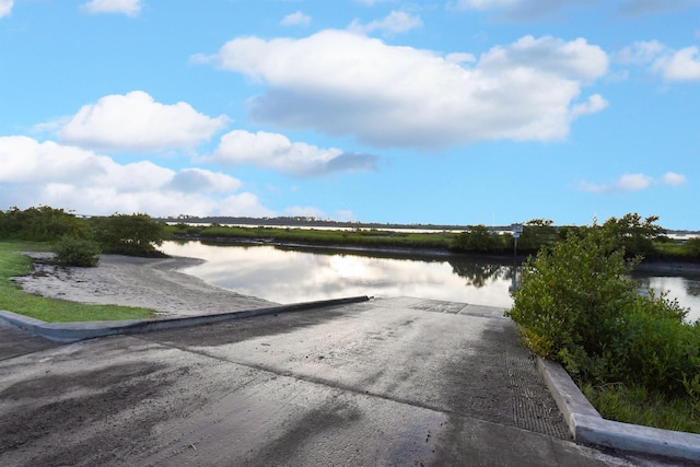 water view featuring a boat ramp