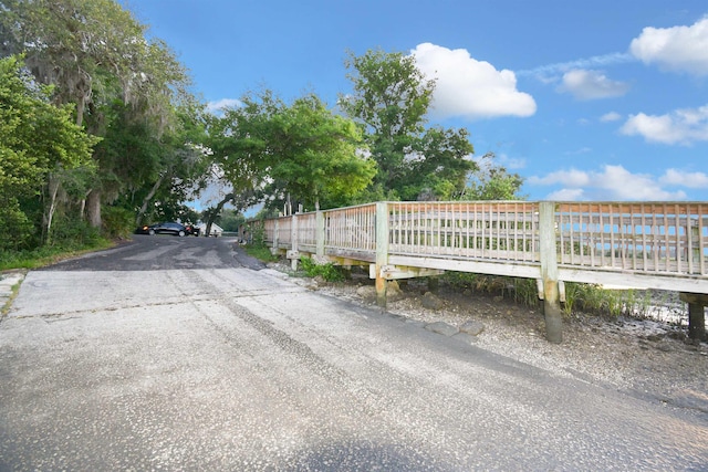 view of asphalt road