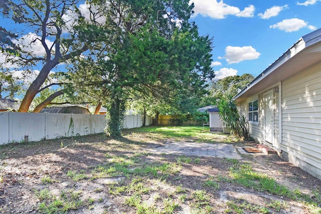 view of fenced backyard