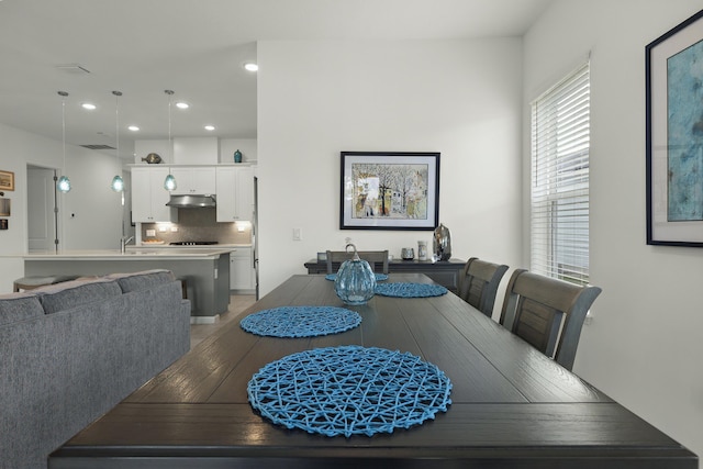 dining room featuring hardwood / wood-style floors