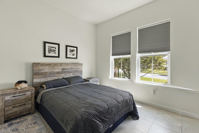 view of tiled bedroom