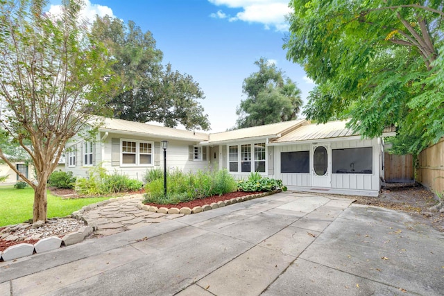 view of ranch-style house