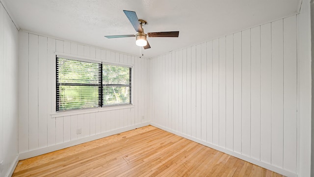 1403 S 15th St, Palatka, FL 32177 - empty room with hardwood / wood-style floors, ceiling fan, and baseboards