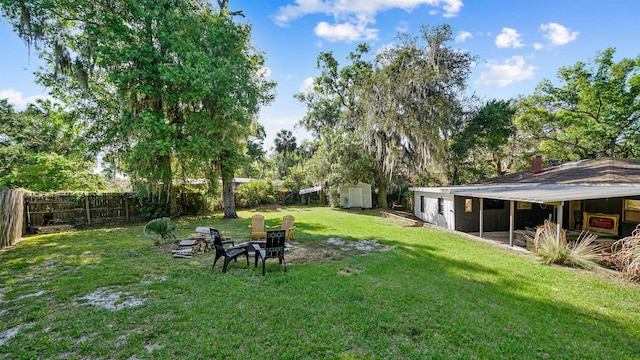 1403 S 15th St, Palatka, FL 32177 - view of yard with a fenced backyard