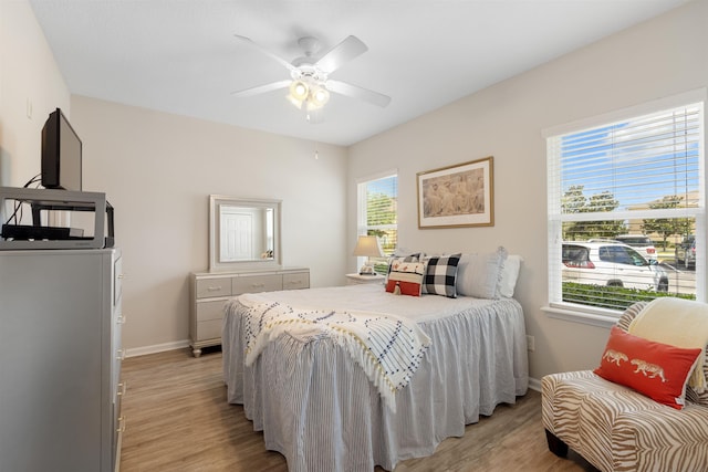 2251 Golden Lake Loop, Saint Augustine, FL 32084 - bedroom featuring light wood-style flooring and ceiling fan